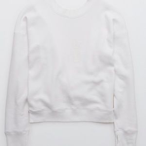 White aerie twist back sweatshirt